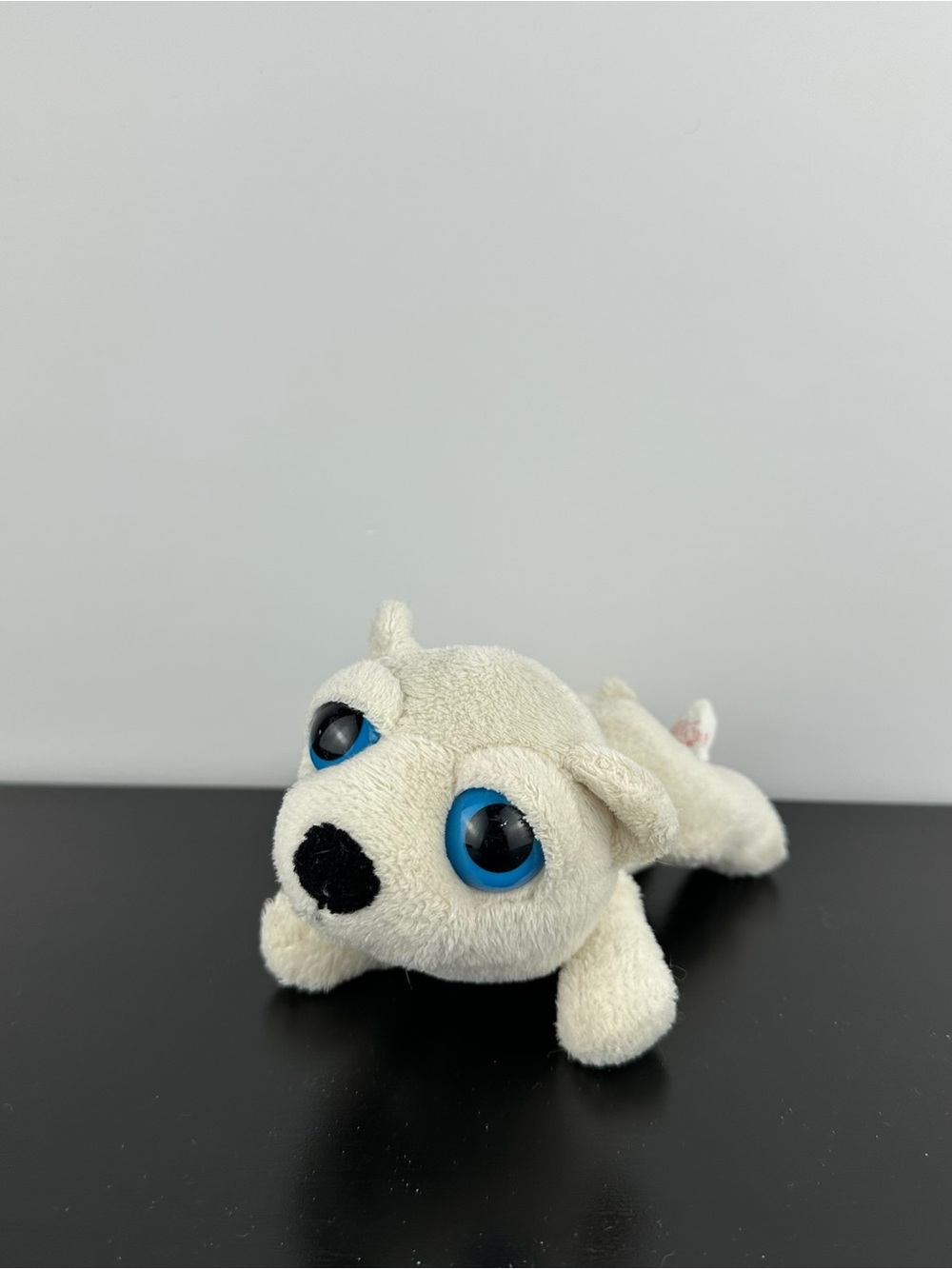 Russ Berrie Rare Lil Peepers Arctic Polar Bear 5” Big Blue Eyes Plush Peeper